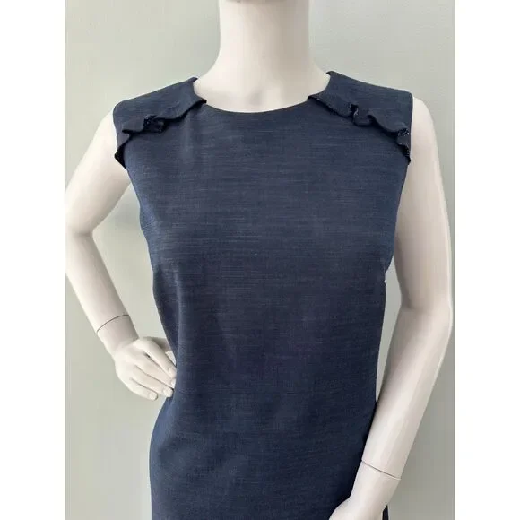 Ann Taylor Navy Midi Dress - Picture 5 of 8